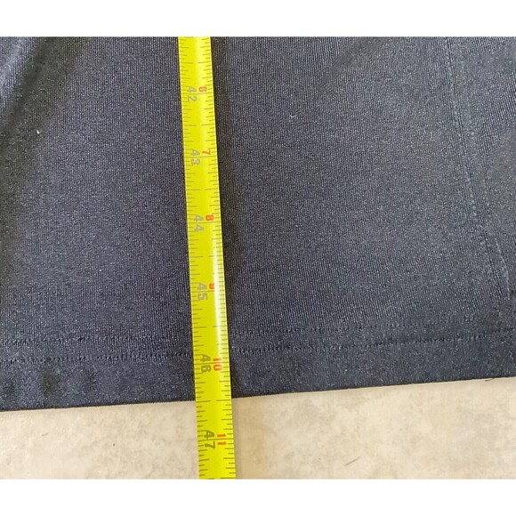 Fern Dratten Slinky Knit Duster Women’s OS  2 button Sleeveless Black travel - Picture 10 of 10